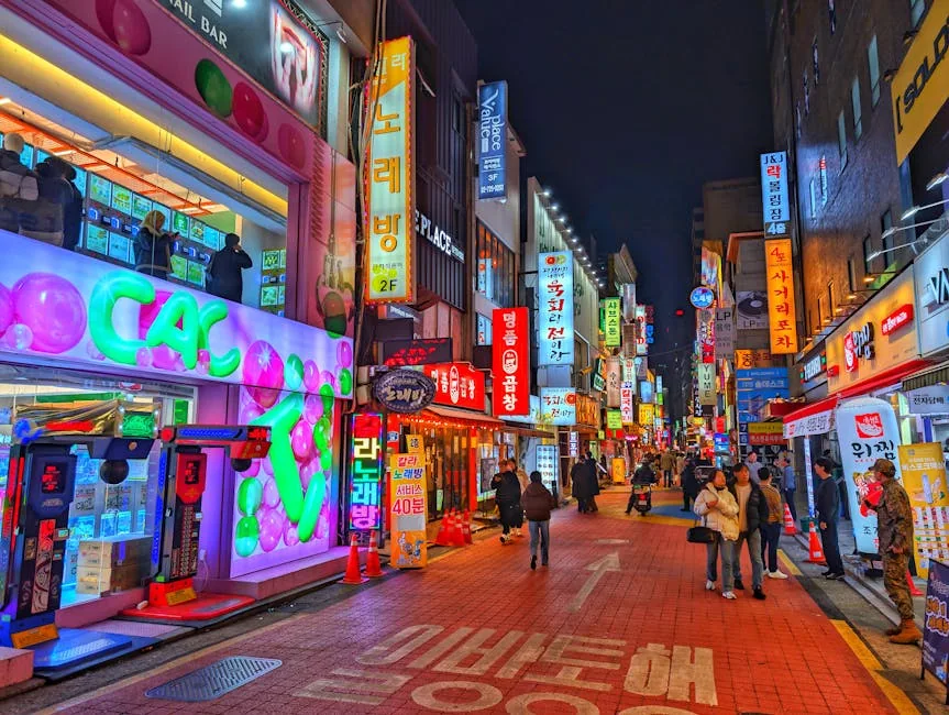 Seoul Night Street — Korea